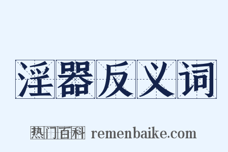 淫器反义词是什么意思的图片